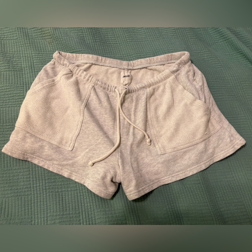 Aerie Light Gray Athletic Shorts